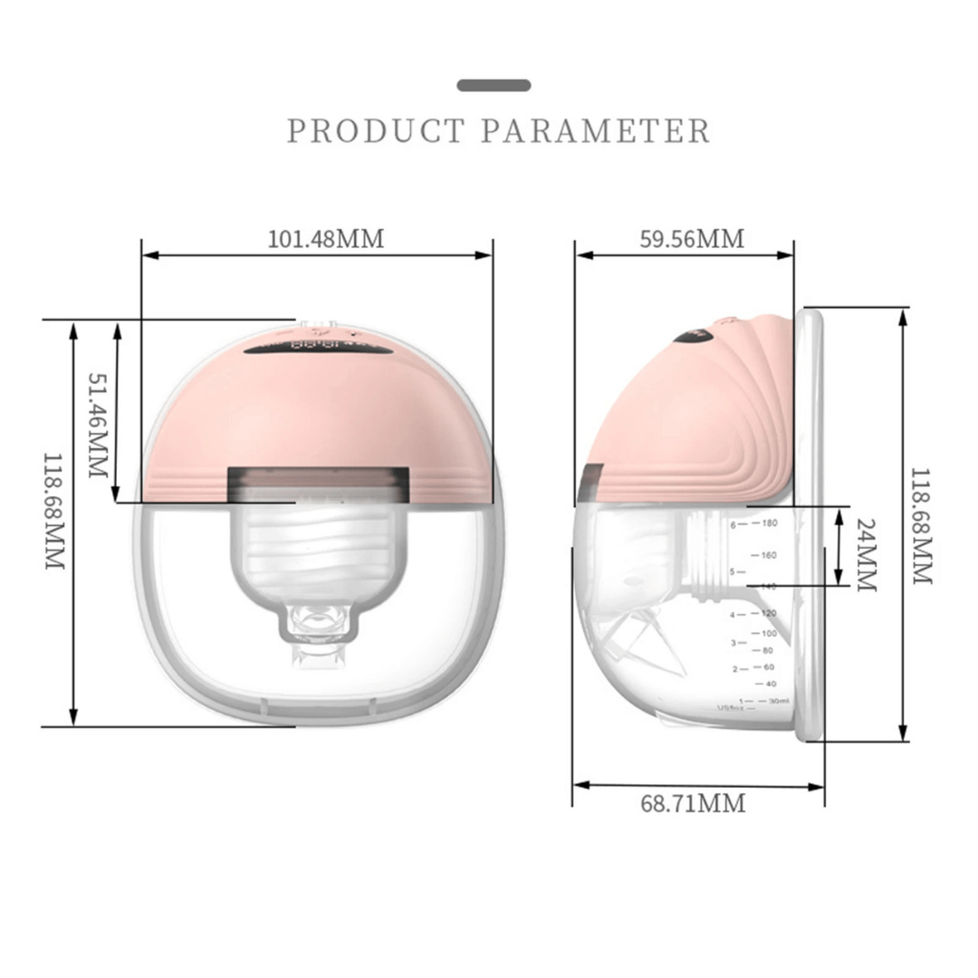Wearable breast pump - product parameter