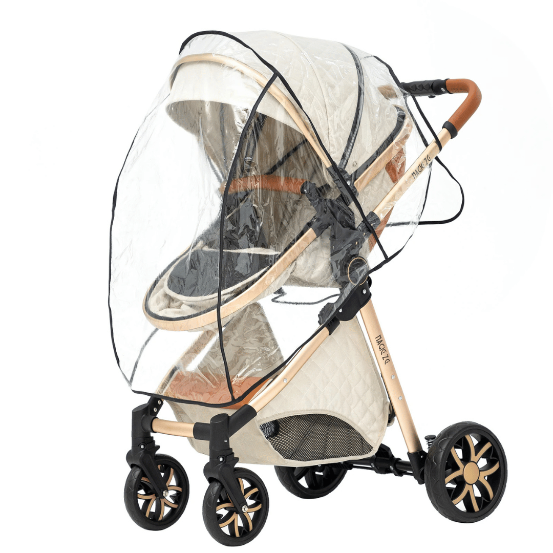 White Baby Stroller 3