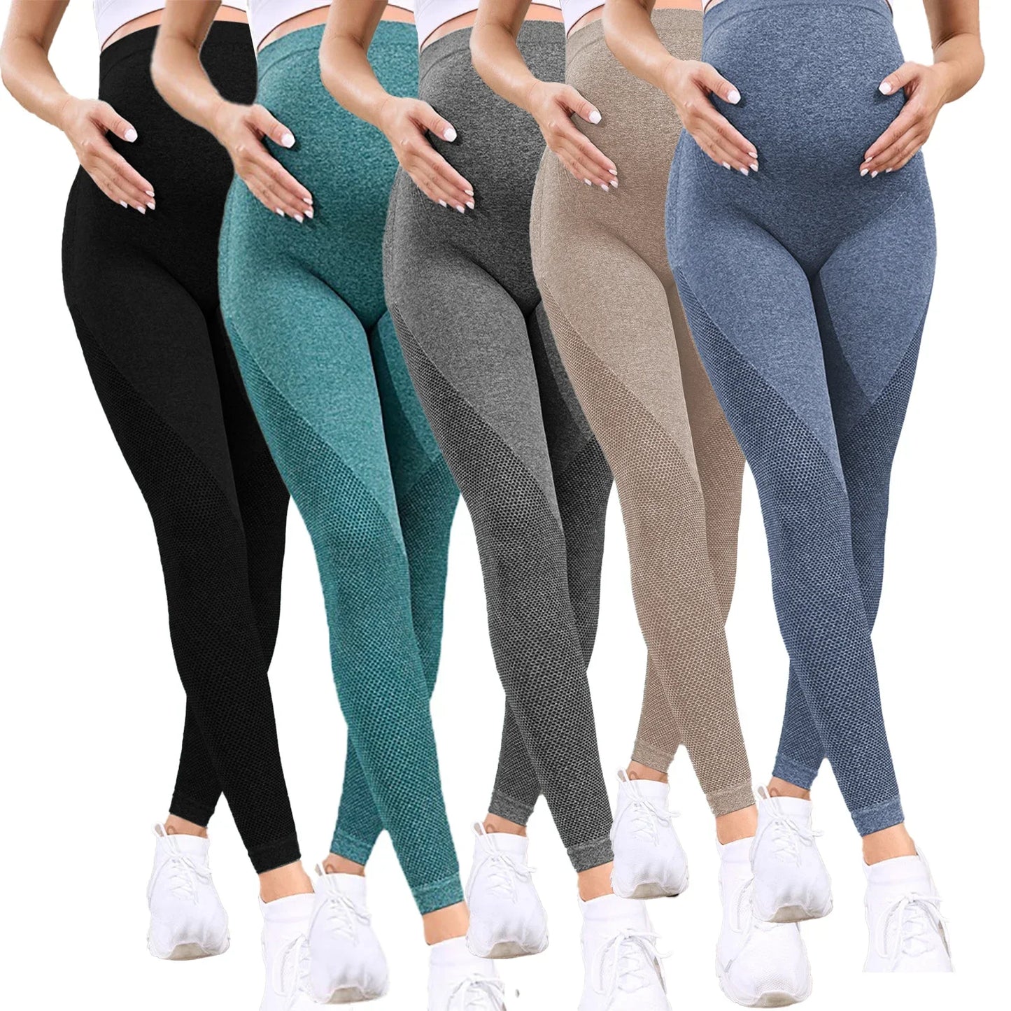 Women's Over-The-Belly Maternity Leggings - 5 Colours
