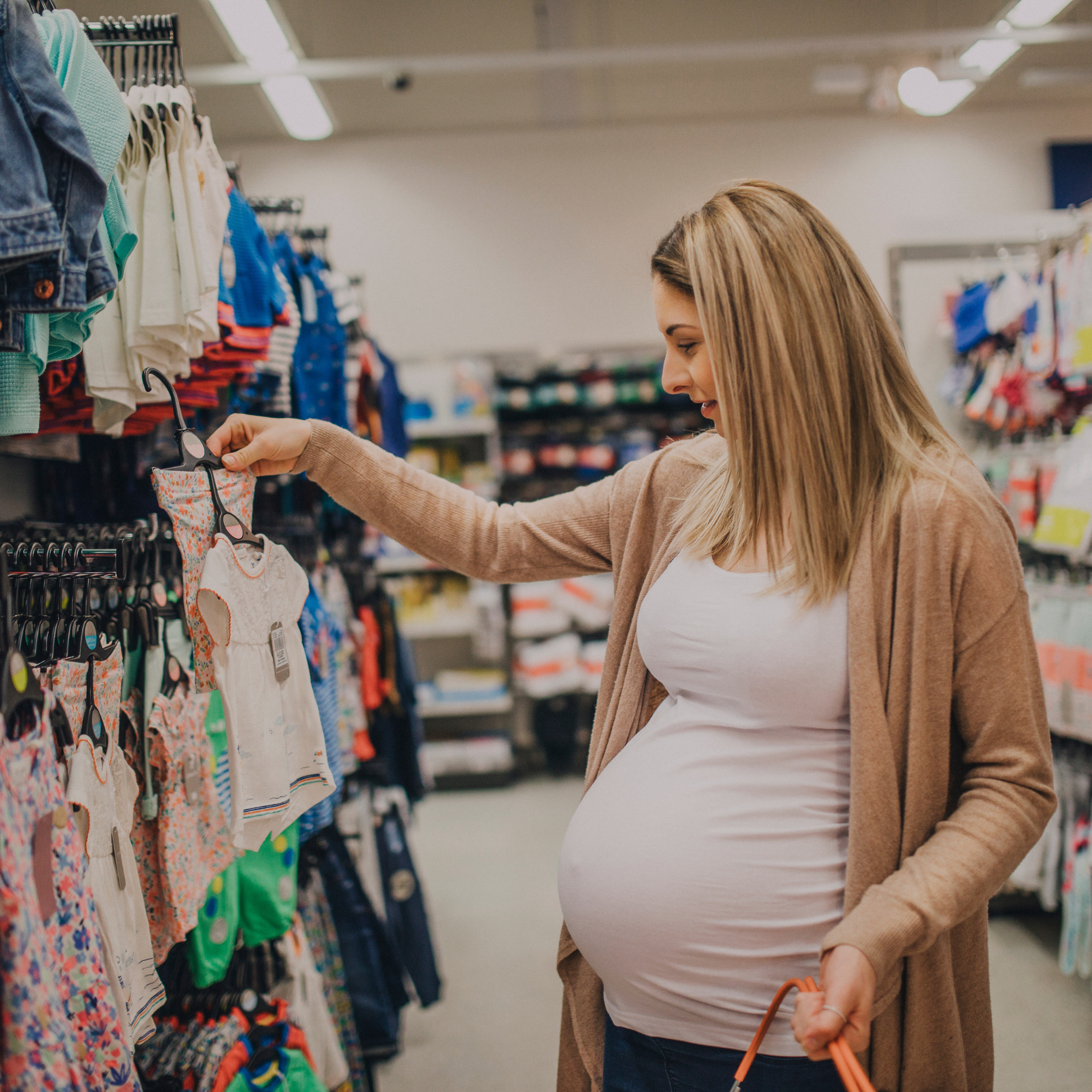 A Pregnant Woman Shopping