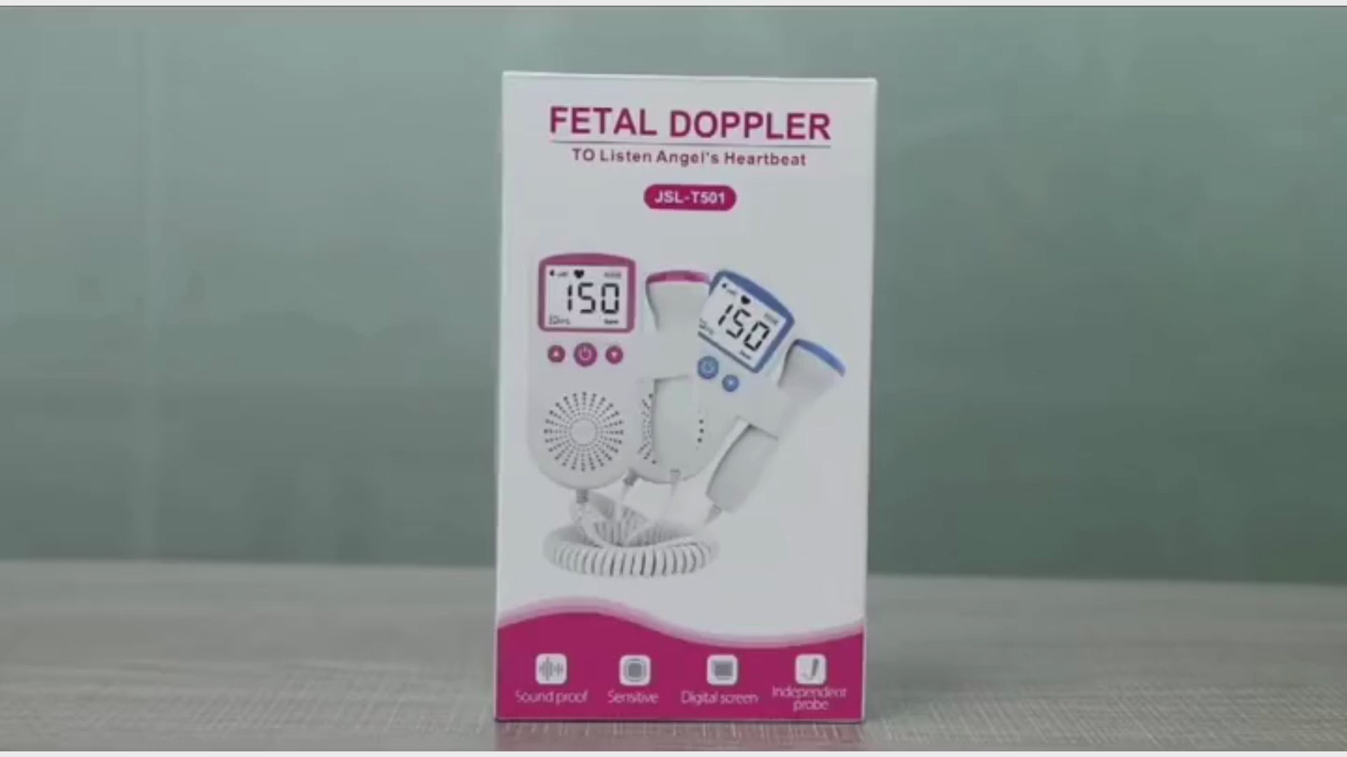 Load video: Video of our fetal doppler