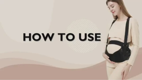 A How-to use video for an advanced pregnancy support band